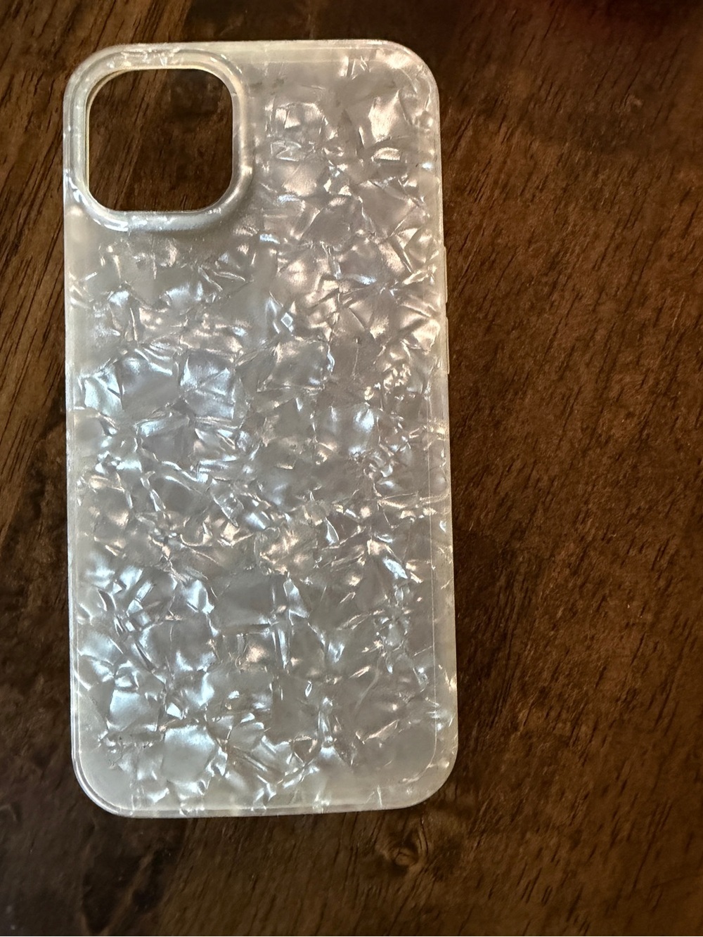 Clear Pearl Phone Case - Transparent White Protective Cover